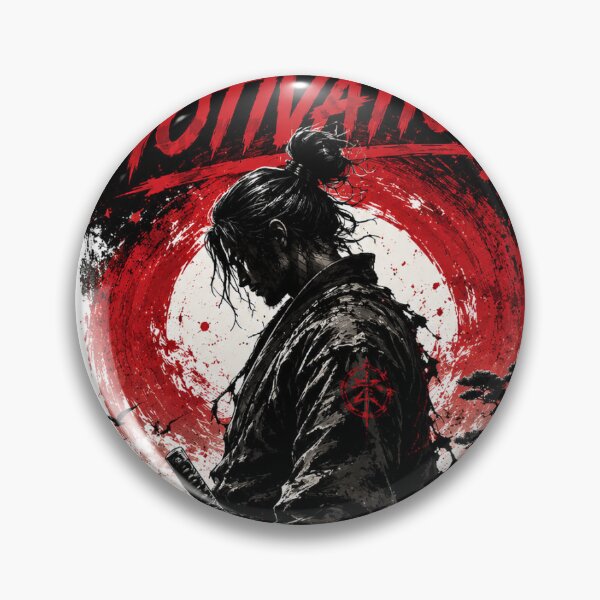 Item preview, Discipline Over Motivation Samurai Sticker designed and sold by GenZStickerHub1.