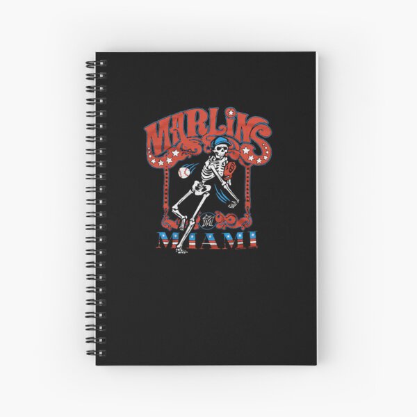 Item preview, Miami Marlins Vintage Skeleton Pitcher Baseball Fan Art designed and sold by Rosemichaelea.