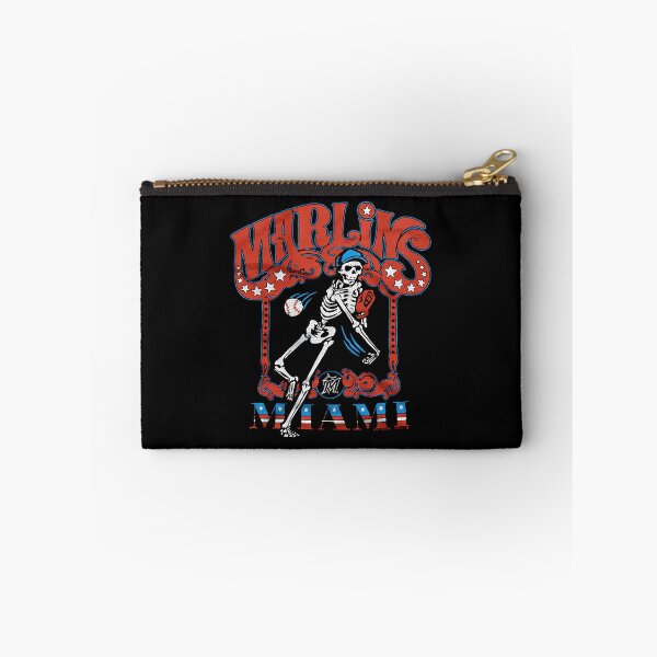 Item preview, Miami Marlins Vintage Skeleton Pitcher Baseball Fan Art designed and sold by Rosemichaelea.