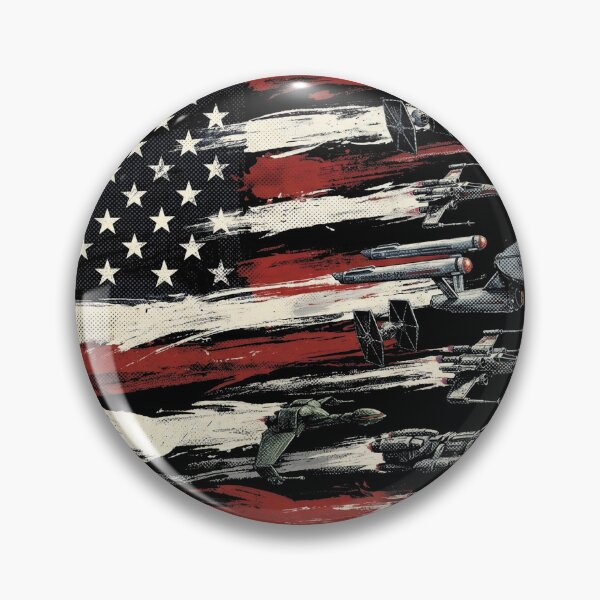 Item preview, American Flag Sci-Fi Spaceships Independence Day designed and sold by AdyKurniawan.