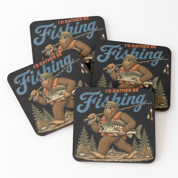 Item preview, I'd Rather Be Fishing Bigfoot designed and sold by PastelWingg.