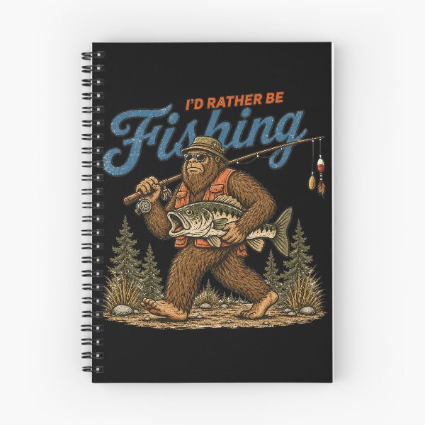 Artikelvorschau, Ich würde lieber Bigfoot angeln gehen. entworfen und verkauft von PastelWingg.