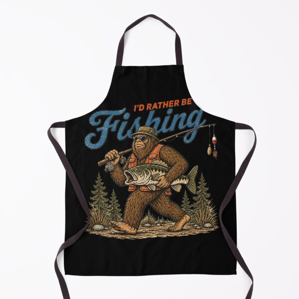 Item preview, I'd Rather Be Fishing Bigfoot designed and sold by PastelWingg.