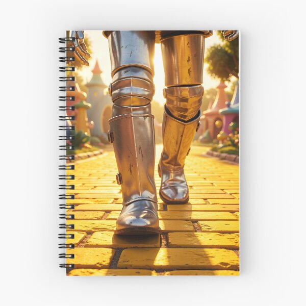 Item preview, Tin Man Legs Walking on Yellow Brick Road – Close-Up Fantasy Scene designed and sold by EmeraldeaDesign.