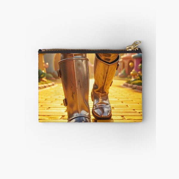 Item preview, Tin Man Legs Walking on Yellow Brick Road – Close-Up Fantasy Scene designed and sold by EmeraldeaDesign.