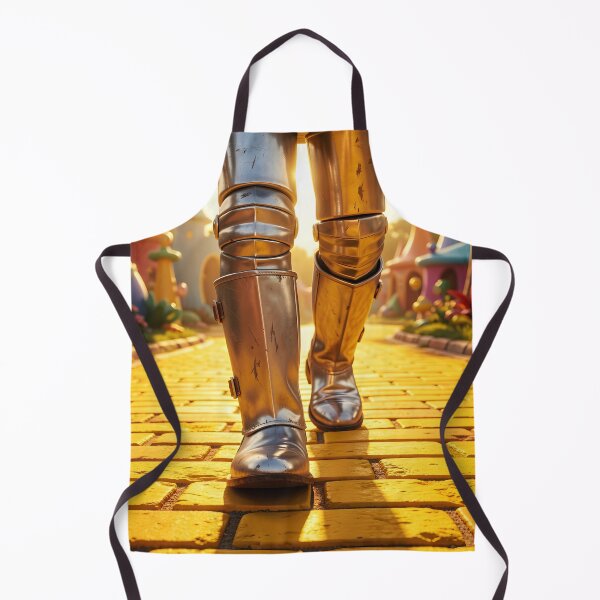 Item preview, Tin Man Legs Walking on Yellow Brick Road – Close-Up Fantasy Scene designed and sold by EmeraldeaDesign.