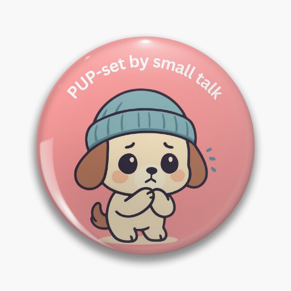 Item preview, Cute Nervous Puppy [Square Edition] designed and sold by Social Signals.