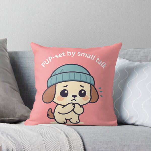 Item preview, Cute Nervous Puppy [Square Edition] designed and sold by Social Signals.