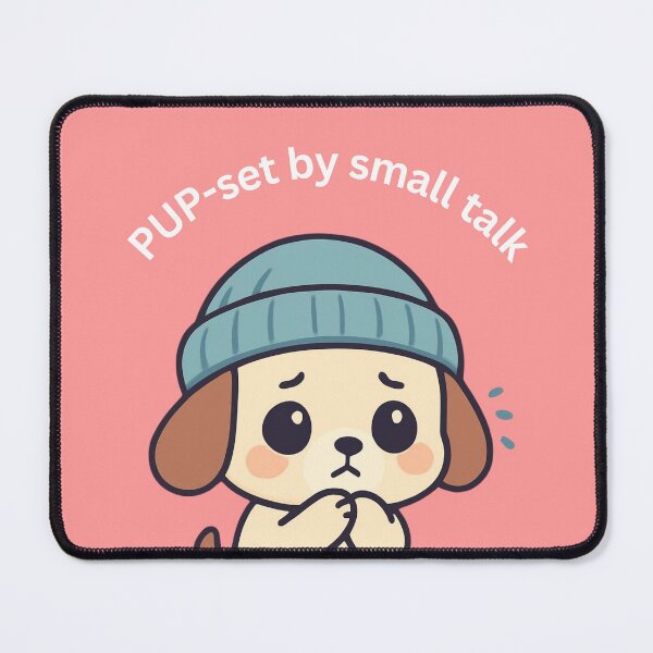 Item preview, Cute Nervous Puppy [Square Edition] designed and sold by Social Signals.