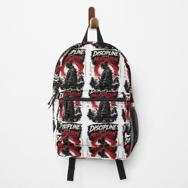 Item preview, Discipline Over Motivation Samurai Sticker designed and sold by GenZStickerHub1.