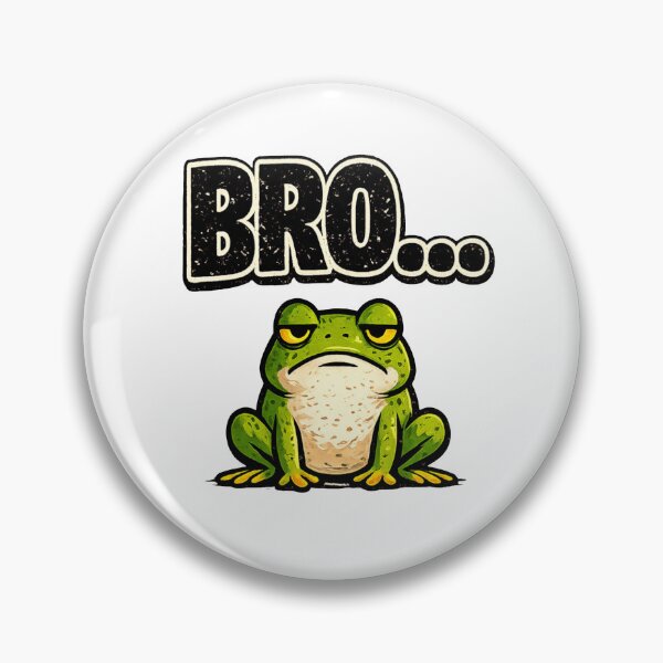 Item preview, BRO... Funny Frog Meme Minimalist T-Shirt designed and sold by Lovestickerco.