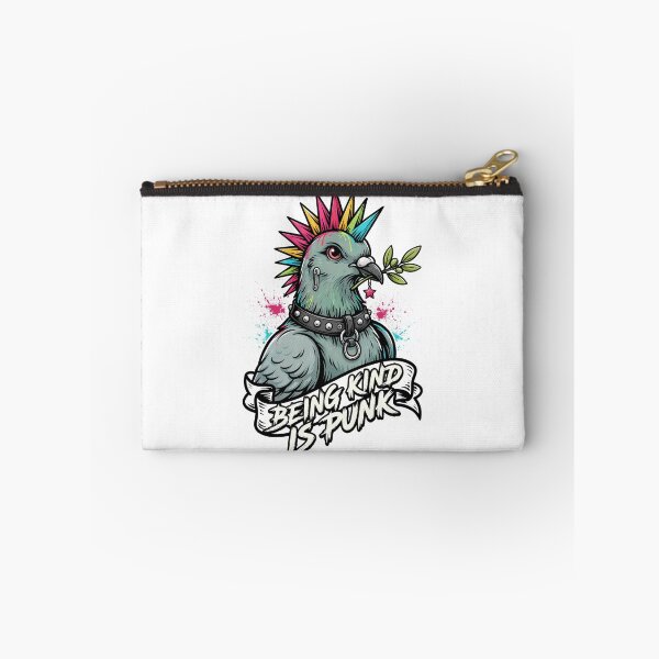 Item preview, Being Kind Is Punk – Punk Pigeon of Peace Retro Alternative Design designed and sold by ArcticFoxStudio.