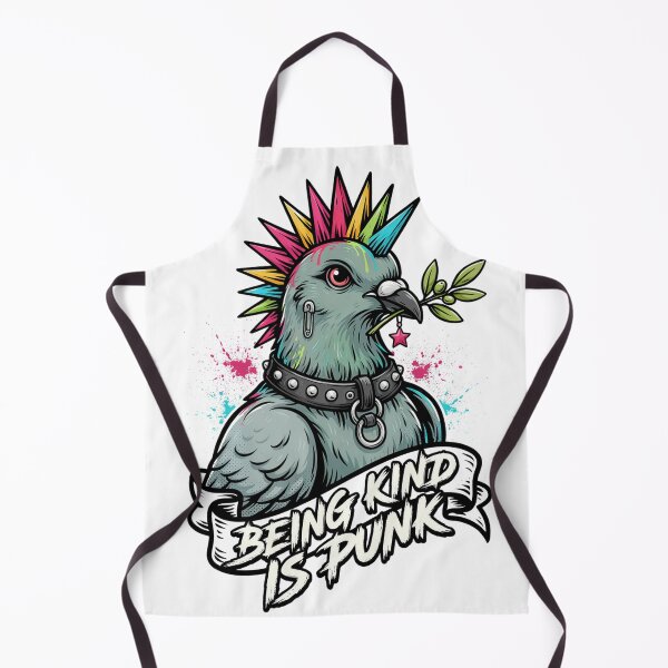 Item preview, Being Kind Is Punk – Punk Pigeon of Peace Retro Alternative Design designed and sold by ArcticFoxStudio.