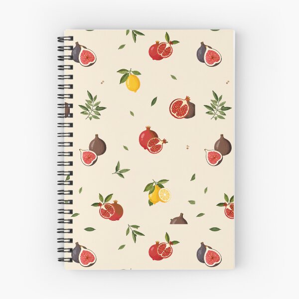 Item preview, Mediterranean Fruits Pattern | Fig Pomegranate Lemon Art | Elegant Kitchen Decor Offset designed and sold by K Mood Studio.