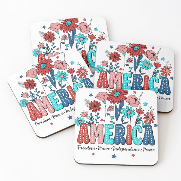 Item preview, America Wildflowers Patriotic Floral designed and sold by varin-studio.