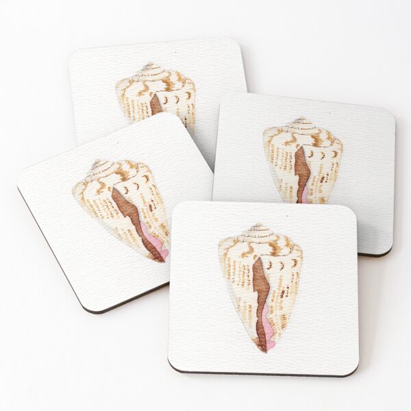 Item preview, Delicate watercolor painting of a cone shell.  designed and sold by KPierceArt.