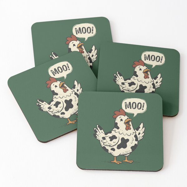 Item preview, Funny Moo Chicken Cow Farm Animal Humor Men Women Kids 2 designed and sold by ChinkyCat Official.