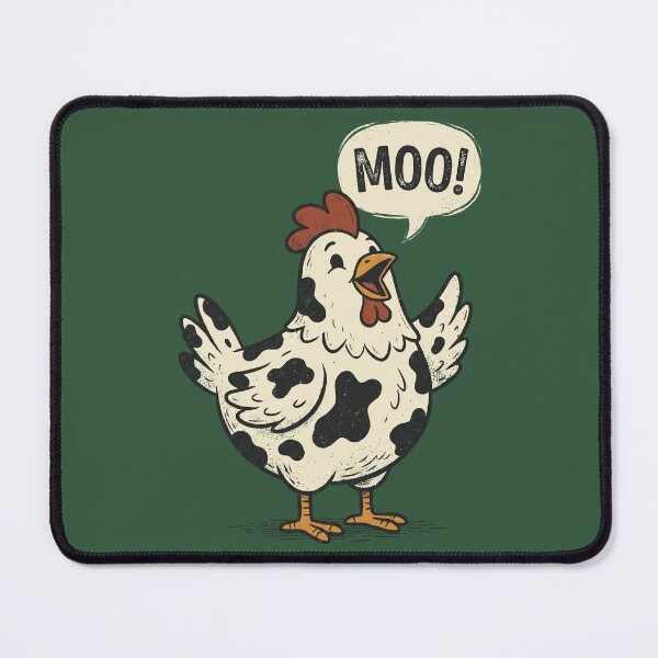Item preview, Funny Moo Chicken Cow Farm Animal Humor Men Women Kids 2 designed and sold by ChinkyCat Official.