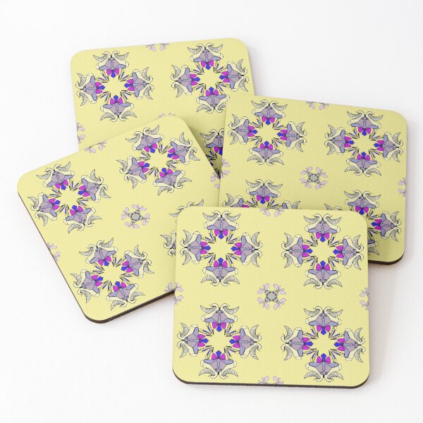 Item preview, Pastel Yellow Aesthetic Damask Pattern designed and sold by SahmatArt.