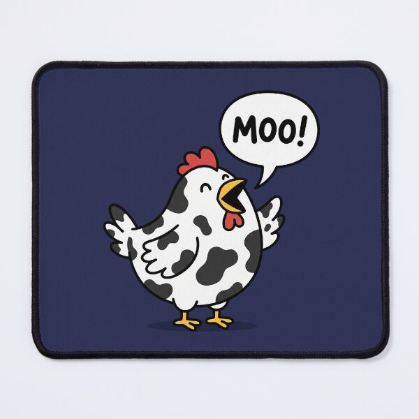Item preview, Funny Moo Chicken Cow Farm Animal Humor Men Women Kids 3 designed and sold by ChinkyCat Official.