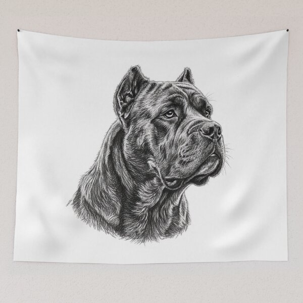 Item preview, Cane Corso Charcoal Sketch: Elegant Italian Mastiff Art designed and sold by Exquisite Design Studio „Paculówka”.
