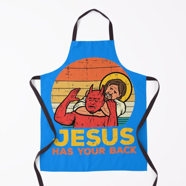 Item preview, Jesus Has Your Back Jiu Jitsu Retro Christian designed and sold by PastelWingg.