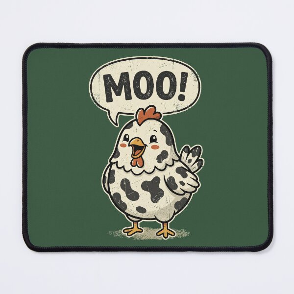 Item preview, Funny Moo Chicken Cow Farm Animal Humor Men Women Kids 4 designed and sold by ChinkyCat Official.