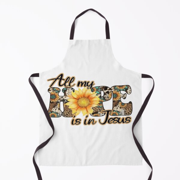 Item preview, All My Hope Is in Jesus Sunflower Leopard Print Christian Faith PNG Design | Inspirational Christian T-Shirt Graphic designed and sold by WantStyleyou.