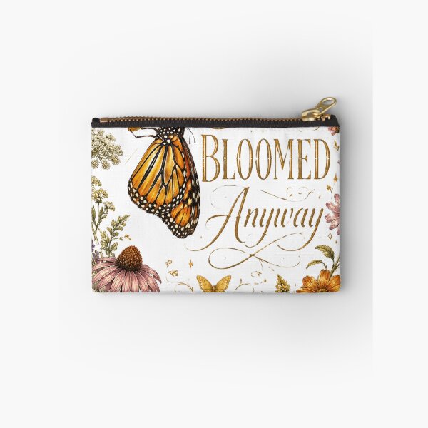 Item preview, She Bloomed Anyway Monarch Butterfly Wildflower Botanical Design designed and sold by Sharlo Shop.