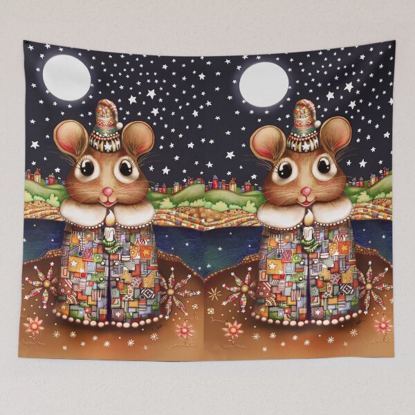 Item preview, Whimsical Christmas Mouse with Candle designed and sold by Karin Taylor.