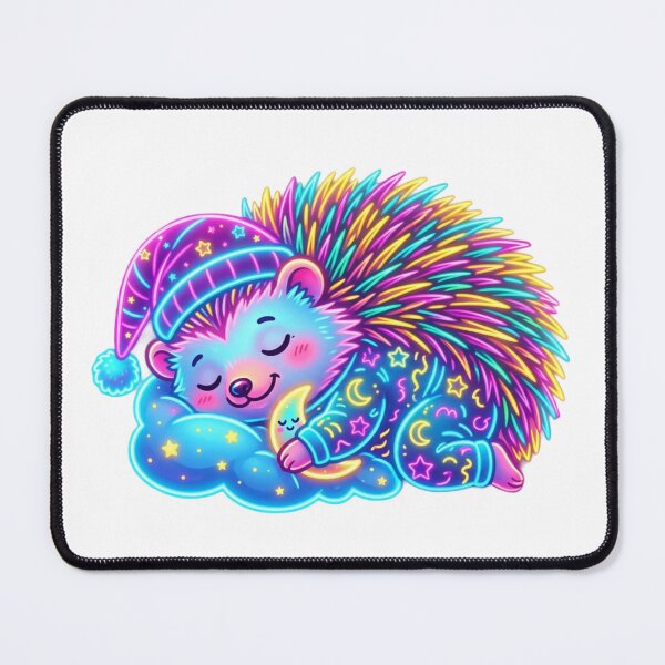 Item preview, Neon Hedgehog Pajamas Starry Sky Sweet Lullaby Design designed and sold by NeonTraum.