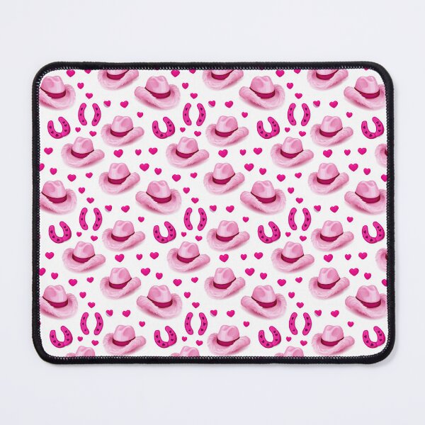 Item preview, Large Scale Pink Cowgirl Hat And Horseshoe Pattern designed and sold by igraphixart.