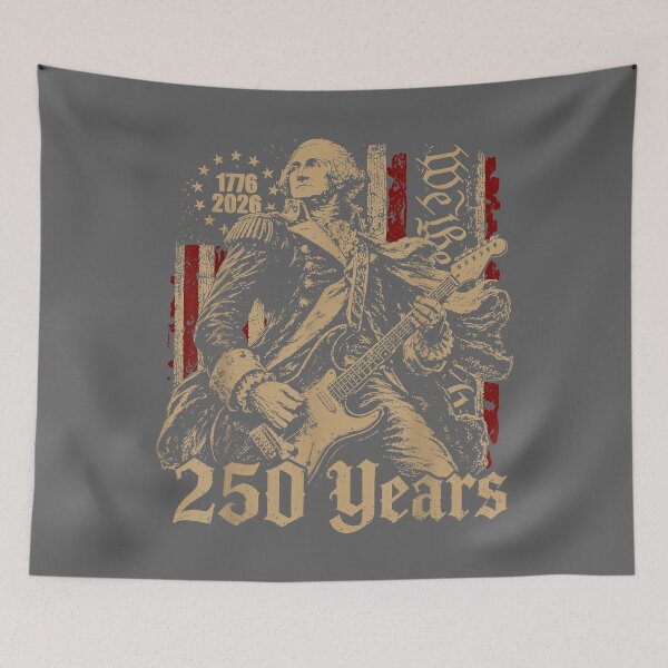 Item preview, Vintage George Washington Playing Guitar 250 Years America designed and sold by KristineLi.