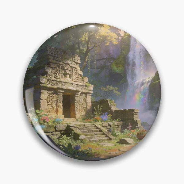 Item preview, Rainbow Falls and the Sacred Ancient Sanctuary designed and sold by BlareBlare.
