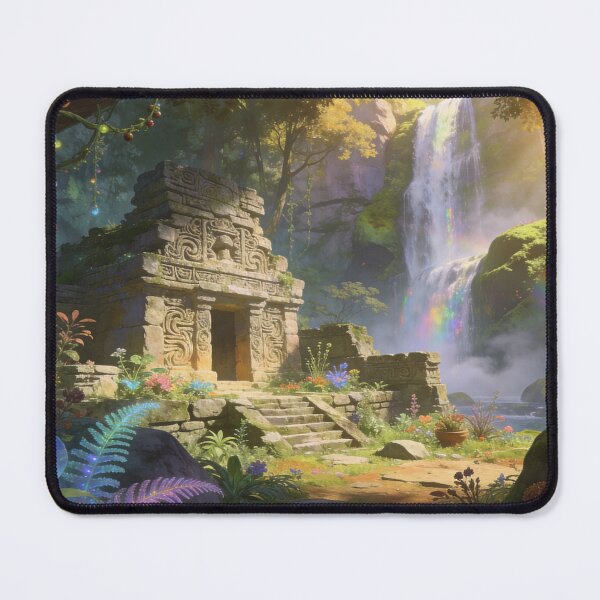 Item preview, Rainbow Falls and the Sacred Ancient Sanctuary designed and sold by BlareBlare.