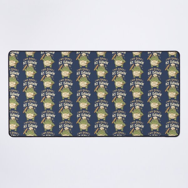 Item preview, Frog We Bake At Dawn Funny Baking Humor Meme 2 designed and sold by ChinkyCat Official.