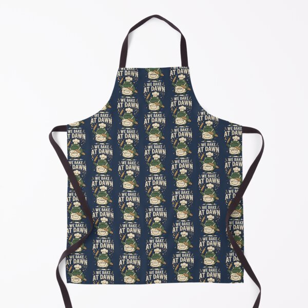 Item preview, Frog We Bake At Dawn Funny Baking Humor Meme 4 designed and sold by ChinkyCat Official.