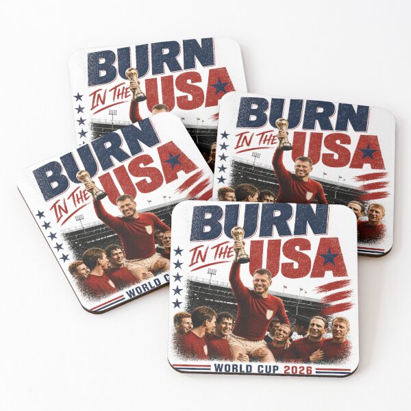 Item preview, Burn In The USA - World Cup 2026 England - Dan Burn WHITE designed and sold by babadadoo.