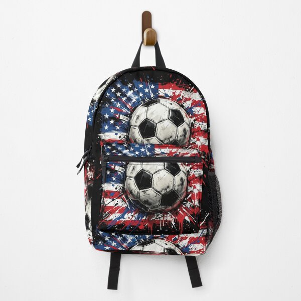 Item preview, USA Soccer Ball American Flag Grunge Splatter designed and sold by AdyKurniawan.