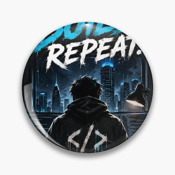 Item preview, Build Code Repeat Programmer Sticker designed and sold by GenZStickerHub1.