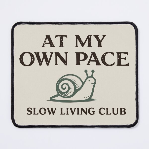 Item preview, Slow Living Club Snail - Cute Earth Tones Vintage Aesthetic designed and sold by MavtM.