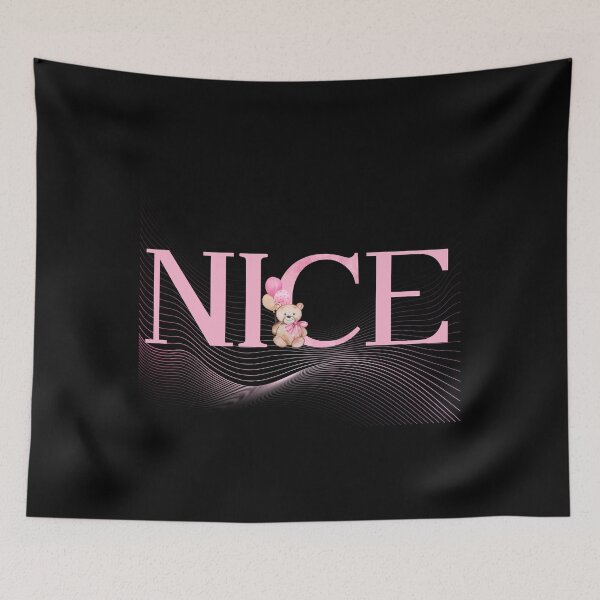 Item preview, Cute Pink Teddy Bear Nice Typography Design for Girls and Baby Nursery designed and sold by Tiatooty.