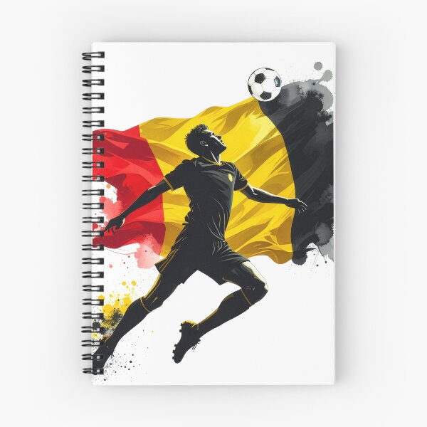 Item preview, Belgium Soccer Player Art — Belgian Football Flag Action Fan Print designed and sold by icemanphotos.