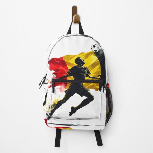 Item preview, Belgium Soccer Player Art — Belgian Football Flag Action Fan Print designed and sold by icemanphotos.