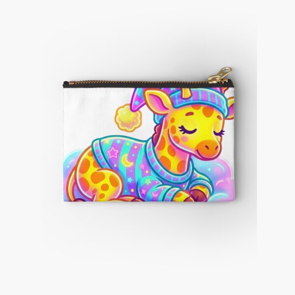 Item preview, Cute sleeping giraffe in pajamas on a cloud designed and sold by NeonTraum.