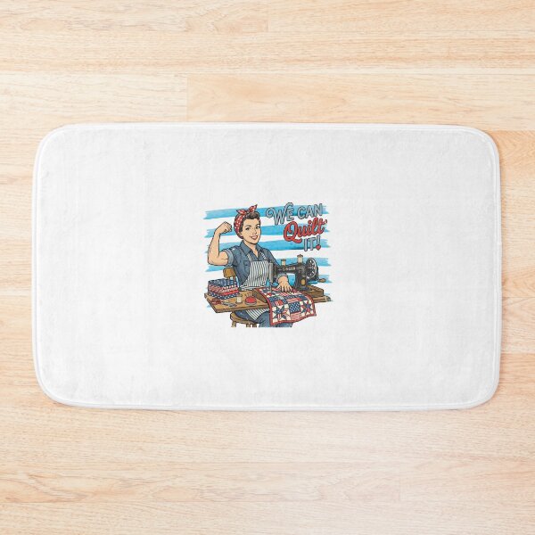 Item preview, We Can Quilt It Retro Rosie The Riveter Patriotic designed and sold by AdyKurniawan.