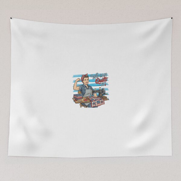 Item preview, We Can Quilt It Retro Rosie The Riveter Patriotic designed and sold by AdyKurniawan.