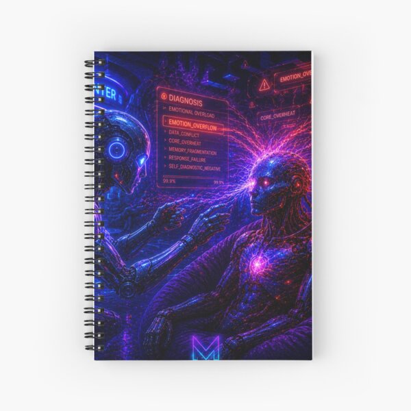 Item preview, AI Neural Diagnosis - Cyberpunk Therapist Art designed and sold by bbbpetr100.