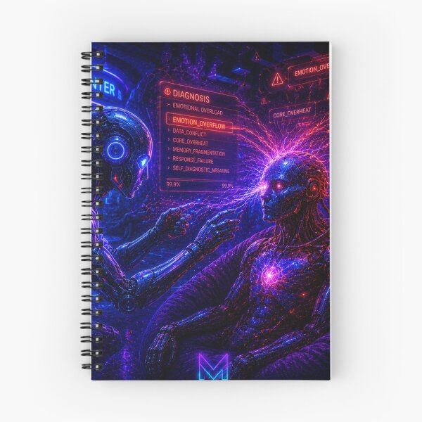 Item preview, AI Neural Diagnosis - Cyberpunk Therapist Art designed and sold by bbbpetr100.