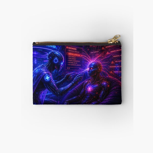 Item preview, AI Neural Diagnosis - Cyberpunk Therapist Art designed and sold by bbbpetr100.
